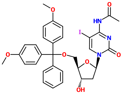 (image for) MC080646 5-O-(4,4'-Dimethoxytrityl)-N4-acetyl-5-iodo-deoxycytidine